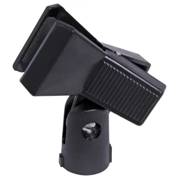 Spring loaded mic holder, uses 5/8&quot thread to enable direct fitting to most mic stands and goosenecks.
