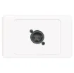 3pin XLR microphone connector mounted horizontally on a wall plate. &quotOne-Shot&quot version with screw terminal connections for quick and easy connection on site.