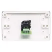 3pin XLR microphone connector mounted horizontally on a wall plate. &quotOne-Shot&quot version with screw terminal connections for quick and easy connection on site.