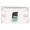 3pin XLR microphone connector mounted horizontally on a wall plate. &quotOne-Shot&quot version with screw terminal connections for quick and easy connection on site.