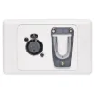 This 3 Pin XLR wall plate are fitted with a clip for holding. fist type CB microphones.