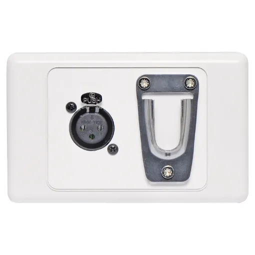 This 3 Pin XLR wall plate are fitted with a clip for holding. fist type CB microphones.