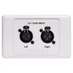 This dual 3 pin XLR wallplate has been desinged for DJ/band inputs at function centres and venues.