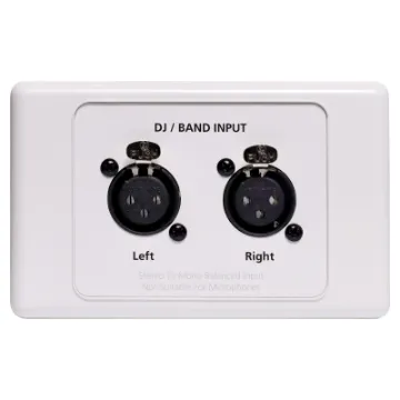 This dual 3 pin XLR wallplate has been desinged for DJ/band inputs at function centres and venues.