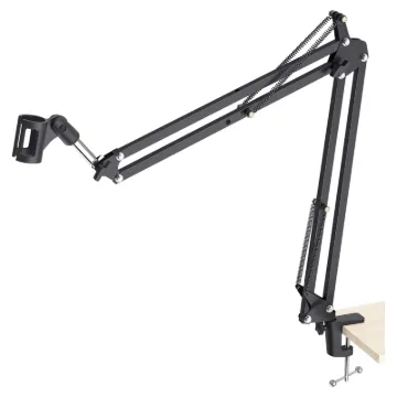 This Desktop Microphone Arm Stand is an ideal solution for anyone working with voice-related hobbies such as podcasting, studio work or streaming.