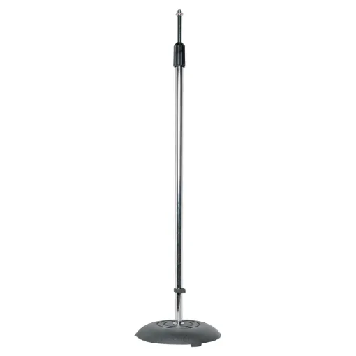 Sturdy telescopic stem with friction grip adjustment. Includes screw adaptor attachment (5/8&ampquot) for mic holder etc.

80cm to 145cm