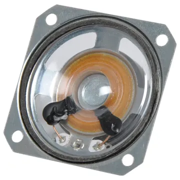 Sound Pressure Level: 85 ± 3 dBA
Resonance Frequency: 800 ± 20% Hz
Frequency Range: Fo - 7,000 Hz
Rated Impedance: 8 ± 15% O
RMS Power: 1.5W
Max Power: 3.0W
Operating Temperature: -20ºC to +60ºC
Storage Temperature: -30ºC to +60ºC
Distortion at 1KHZ at rated power: <5%
Magnet: Ø12.5 x 2.0mm NdFeB
Housing: Metal
Diaphragm Material: Mylar