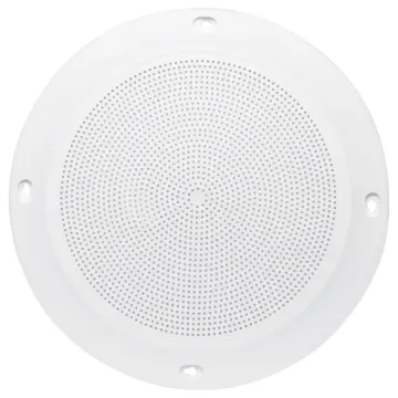 Super slimline grille with screw flush caps. Excellent for architecturally sensitive applications. Includes speaker mounting posts for 200mm speaker.