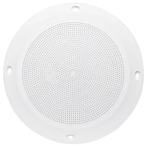 Super slimline grille with screw flush caps. Excellent for architecturally sensitive applications. Includes speaker mounting posts for 200mm speaker.