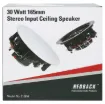This dual input ''stereo summing'' speaker is engineered to provide stereo imaging from a single speaker unit. It is used where a confined space makes installing two seperate left and right channel speakers impractical. It features +3dB bass and treble boost switches for preferential sound tailoring.