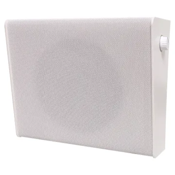 A slimline 6.5” loudspeaker constructed from high impact ABS with metal mesh grill.