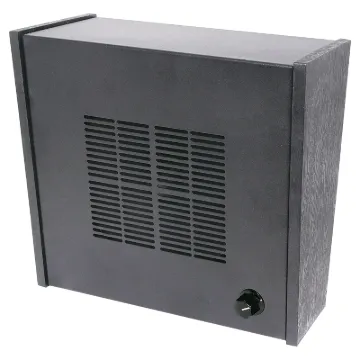 Wall mount speaker with wood &quotlook&quot endcaps and a sturdy steel grille.
It is fitted with a high performance 8&quot twin cone speaker. Complete with a 100V line multitapped transformer and volume control.
