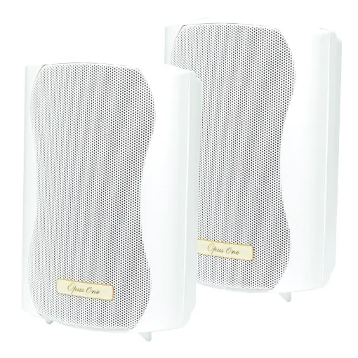A great addition to any alfresco area these wall speakers offer high performance music reproduction for an affordable price! 3.5” 30W RMS drivers.  8O input.