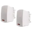These wall mount music speakers feature exceptional sound quality for both domestic  and commercial applications and PA sound reinforcement.