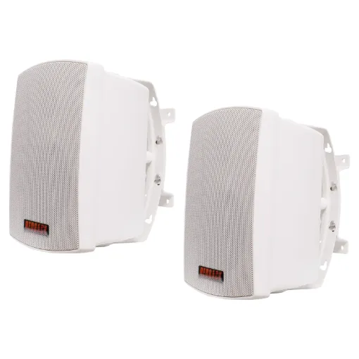 These wall mount music speakers feature exceptional sound quality for both domestic  and commercial applications and PA sound reinforcement.