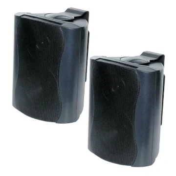 These wall mount music speakers feature exceptional sound quality for both domestic and commercial applications, such as theatre surround or bookshelf speakers, and PA sound reinforcement.
