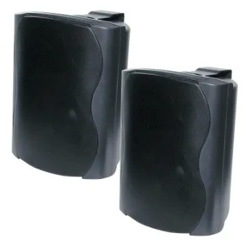 These wall mount music speakers feature exceptional sound quality for both domestic and commercial applications, such as theatre surround or bookshelf speakers, and PA sound reinforcement.