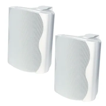 These high power music speakers feature exceptional sound quality for professional sound reinforcement. They offer a stylish contoured profile together with a quick mounting bracket that virtually disappears once mounted. Connection is via the recessed in