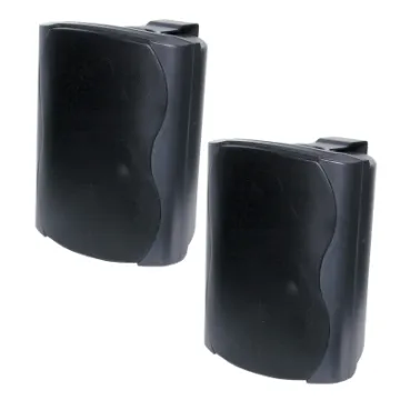 These wall mount music speakers feature exceptional sound quality for both domestic and commercial applications, such as theatre surround or bookshelf speakers, and PA sound reinforcement.