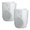 Great for classrooms, lecture theatres, boardrooms, cafes, function areas, pubs, bars, boutiques etc. System comprises of one active speaker with inbuilt stereo amplifier and one passive speaker which is powered from the active speaker.