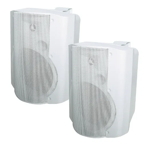 Great for classrooms, lecture theatres, boardrooms, cafes, function areas, pubs, bars, boutiques etc. System comprises of one active speaker with inbuilt stereo amplifier and one passive speaker which is powered from the active speaker.