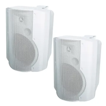 Great for bars, lecture theatres, boardrooms, cafes, function areas, pubs, boutiques etc. System comprises of one active speaker with inbuilt stereo amplifier and one passive speaker which is powered from the active speaker.