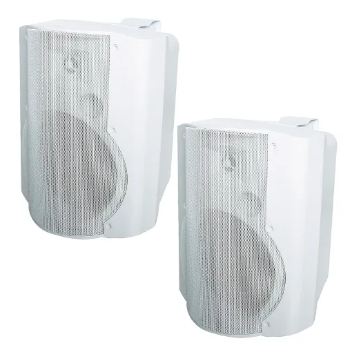 Great for bars, lecture theatres, boardrooms, cafes, function areas, pubs, boutiques etc. System comprises of one active speaker with inbuilt stereo amplifier and one passive speaker which is powered from the active speaker.