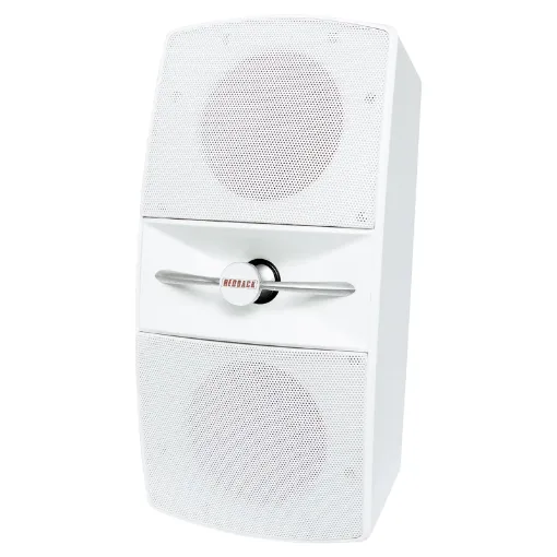 These stylish wall speakers deliver high quality sound for music and sound reinforcement.  Ideal for entertaining areas at home or boutiques, cafes, pubs & clubs in professional installations. Connection is via spring terminals on rear. Aluminium grille & stainless steel hardware offer rust free performance in even the most demanding environments.