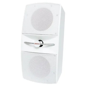 These stylish wall speakers deliver high quality sound for music and sound reinforcement.  Ideal for entertaining areas at home or boutiques, cafes, pubs & clubs in professional installations. Connection is via spring terminals on rear. Aluminium grille & stainless steel hardware offer rust free performance in even the most demanding environments.