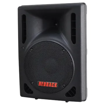 This 200mm 8 Inch 2 Way Powered PA Speaker MP3/BT/FM/USB is housed in rugged wedge shaped nylon fibre and ABS moulded cabinet.