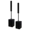 This 1000W PA Column Speaker system is a plug and play active speaker system ideal for small live shows, small parties, bands, musicians or anywhere foreground sound reinforcement is required.