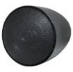 Designed for use where traditional ceiling mounted speakers are difficult or impractical to install. Used in such areas as very high raked, suspended, concrete, or exposed ceilings.