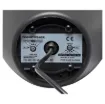 Designed for use where traditional ceiling mounted speakers are difficult or impractical to install. Used in such areas as very high raked, suspended, concrete, or exposed ceilings.