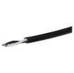 Designed for use where traditional ceiling mounted speakers are difficult or impractical to install. Used in such areas as very high raked, suspended, concrete, or exposed ceilings.