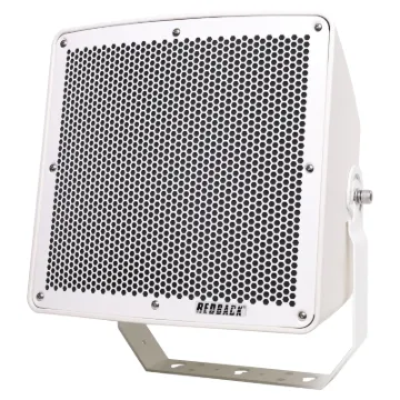 This all weather long throw PA speaker features a two-way driver, including 8-inch woofer and 1-inch tweeter for PA sound projection.