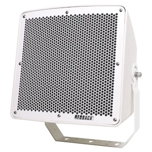 This all weather long throw PA speaker features a two-way driver, including 8-inch woofer and 1-inch tweeter for PA sound projection.