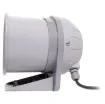 This horn is compact, lightweight, weatherproof and very efficient. The voice coil is wound on an aluminium bobbin providing effective heat transfer from the coil thereby improving the efficiency and reliability of the speaker.