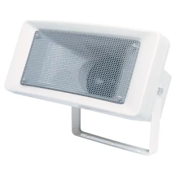 A high performance weatherproof music horn for use in installations requiring a high output speaker for BGM programming and paging playback.