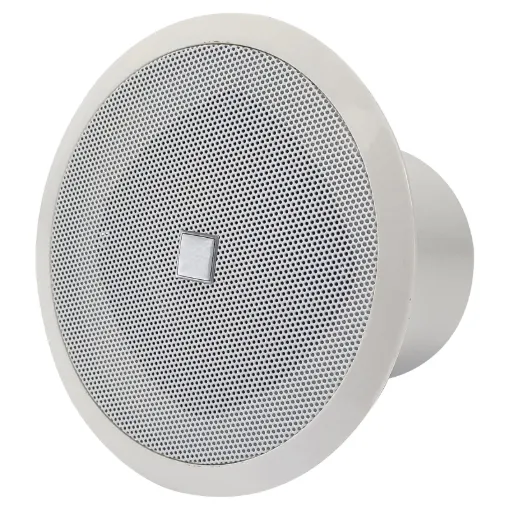 A compact low profile in-ceiling speaker designed for use in conjunction with the Merlaud IP communicator PA system. It features an in-built amplifier and can be powered by 12-24V DC power supply or PoE as required. Requires 170mm mounting hole.