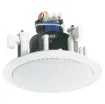 This IP55 rated bathroom speaker, employs a  100mm high performance driver, constructed from an all-weather polypropylene cone and rubber surround. Fitted with a high quality 100V line matching transformer tapped at 2.5, 5, 10 & 15W. Installation