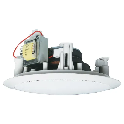 The C 2121 is a 165mm (6.5") high power coaxial speaker fitted with a 15W transformer. These stylish, high performance, architecturally unobtrusive speaker/grill combinations can be painted to match decor. Super easy to install with a 'Flip-Lock' mounting.
