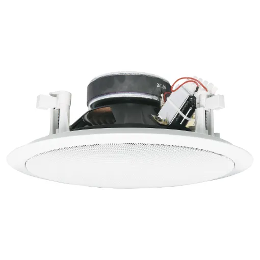 The C 2128 is a 200mm (8&quot) high performance 45W coaxial speakers fitted with a 15W transformer. These stylish, high performance, architecturally unobtrusive speaker/grill combinations can be painted to match decor. Super easy to install with a 'Flip-Lock'