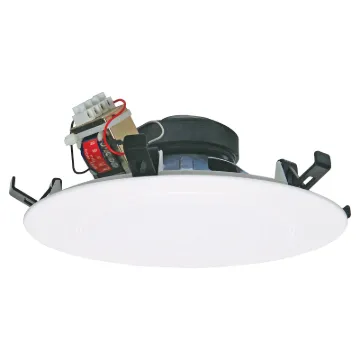 Specially engineered to deliver 100dB 1W/1m @ 1kHz for use in PA and fire evacuation systems where a high level of SPL and speech intelligibility is essential. Includes 15W 100V transformer, 4 way wire protect terminal block & 22μF bipolar capacitor.