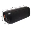 This Bluetooth party speaker and wireless mic PA system has been designed for outdoor or indoor entertaining with colour LED lighting for added party atmosphere.