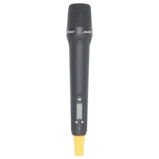 Handheld transmitter. 640-664MHz. Please ensure your system is compatible with this frequency before making your purchase.
