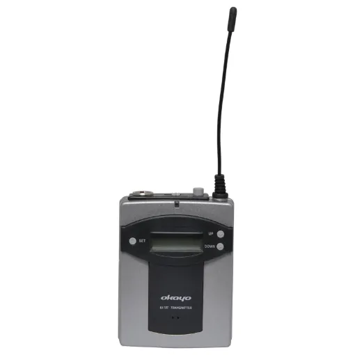 Beltpack transmitter. 520-544MHz. Please ensure your system is compatible with this frequency before making your purchase.