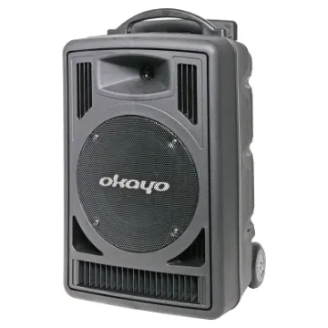 With an output of 120W, this new release from Okayo is an excellent choice for addressing large crowds up to 500 or more. The cabinet is moulded from industrial grade ABS plastic ensuring long life and the ability to absorb day-to-day wear and tear.