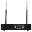 A dual channel receiver designed to integrate with the C 7282A Okayo transmitter system or Okayo UHF equipped portable PA systems.