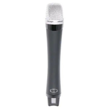 Handheld transmitter. 520-544MHz. Designed for use with the C 7310-C 7314 range of 40 Watt portable PA systems. Unique design allows it to be stored and charged within a slot at the rear of the PA system.