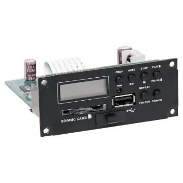 Optional module designed for use with the C 7310 and C 7344C Okayo portable PA systems. Can playback MP3 audio files from USB thumbdrive, or SD card.